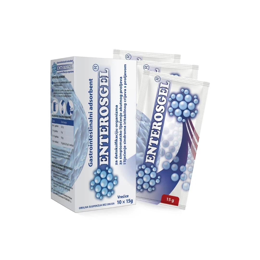 ЕНТЕРОСГЕЛ Орална суспензија, 15 мг, 10 кесички
