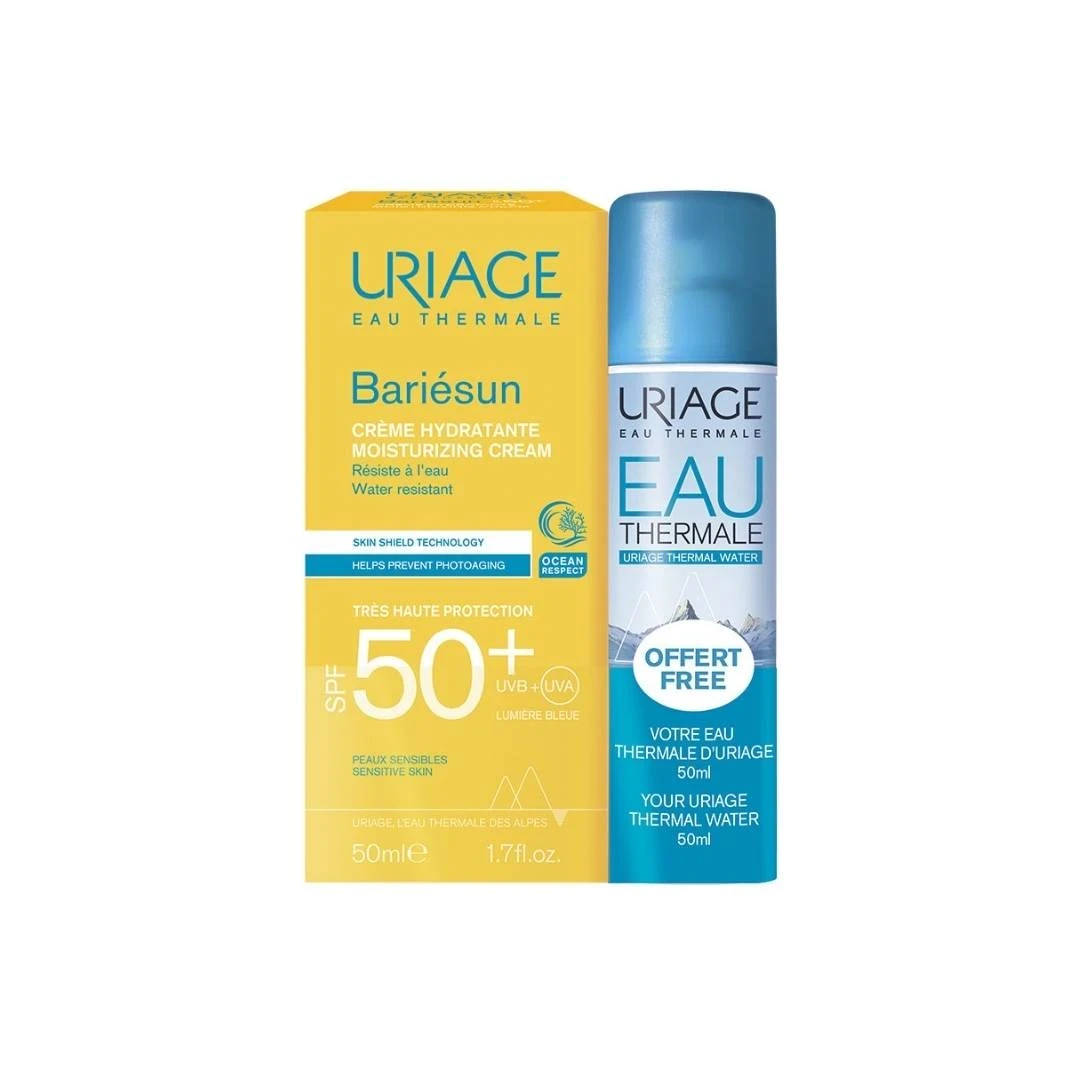 Промотивен сет URIAGE крем SPF50+ и EAU термална вода спреј Bariésun