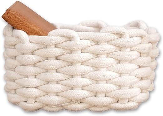 Плетена кошница за складирање бохо стил Средна