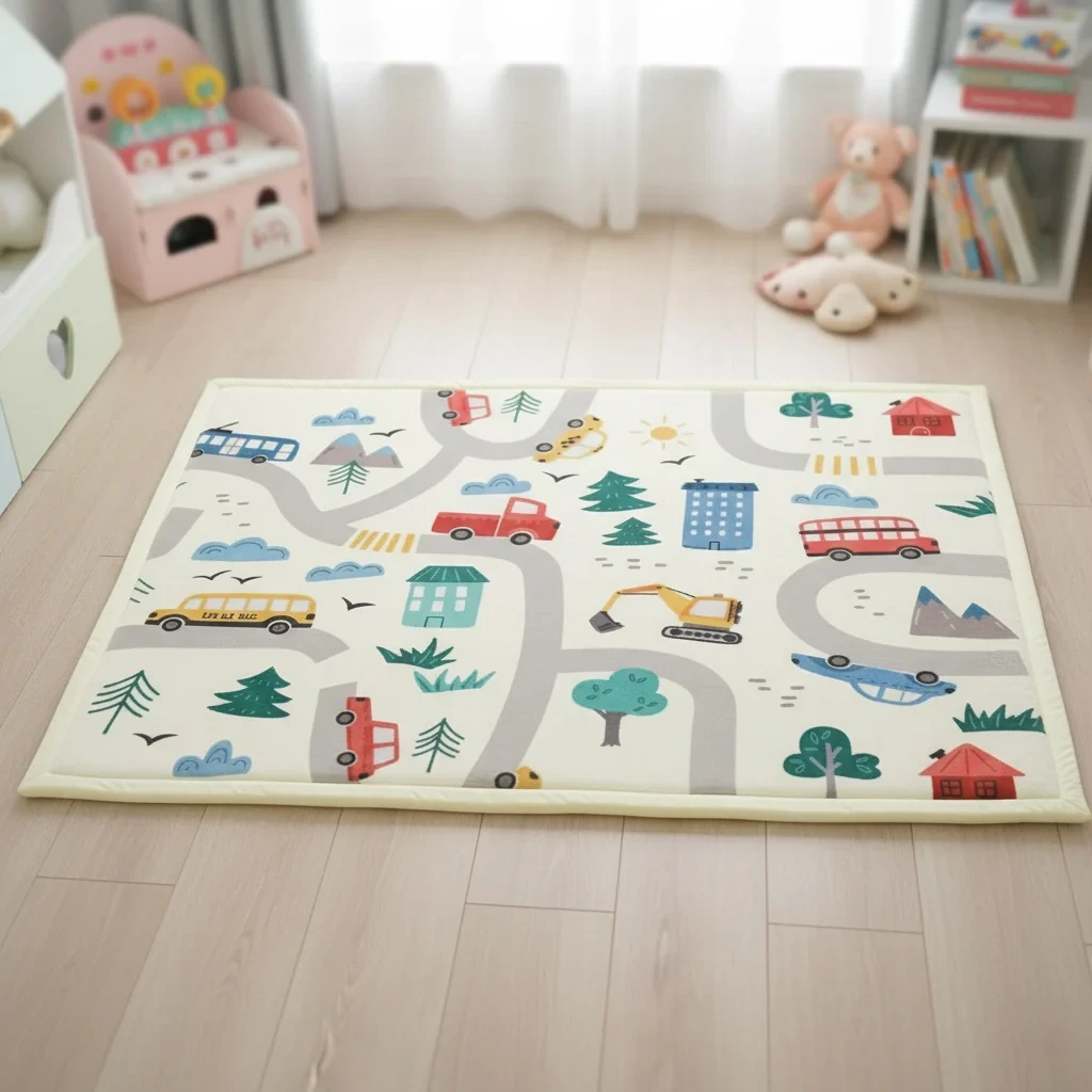 Детски тепих со мемори пена Trafic 150*200cm