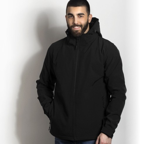 PUBLIK Јакна, Машка со Качулка, Xl, Protect Men, 57.025.10, Црна