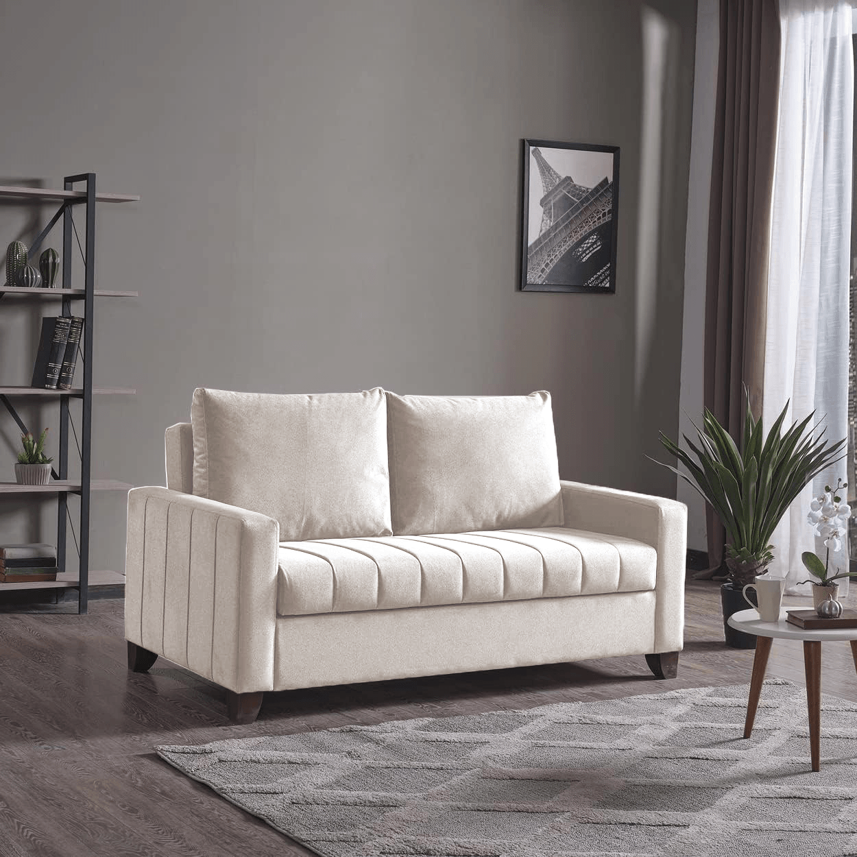 Мебел Ви Двосед Капл Крем