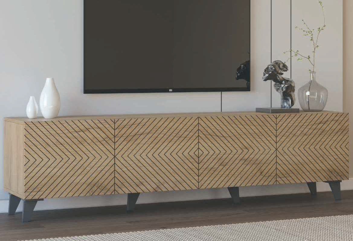 Мебел Ви Тв Комода Холи 200 Даб (0)