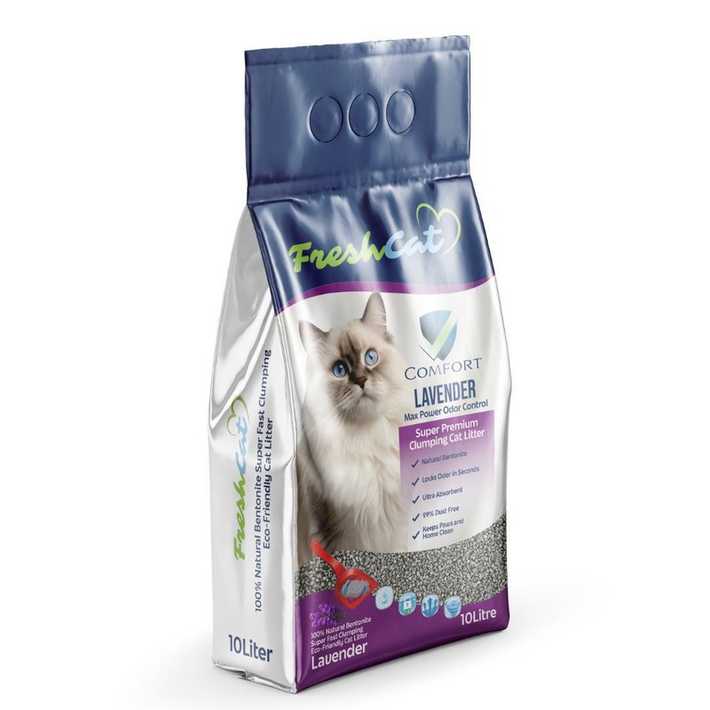 Fresh Cat Песок за мачки, лаванда 10l