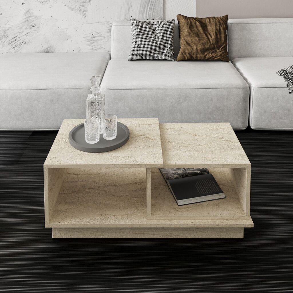 Концепт на маса Hanah Home Club, 90x36x45 см, крем боја