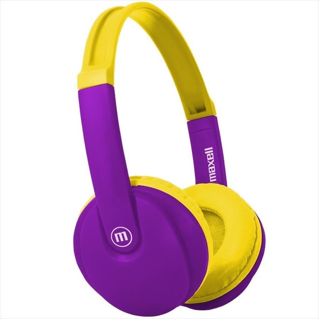 Maxell Безжични слушалки KIDZ Bluetooth w/microphone, HP-BT350 Yellow/Purple