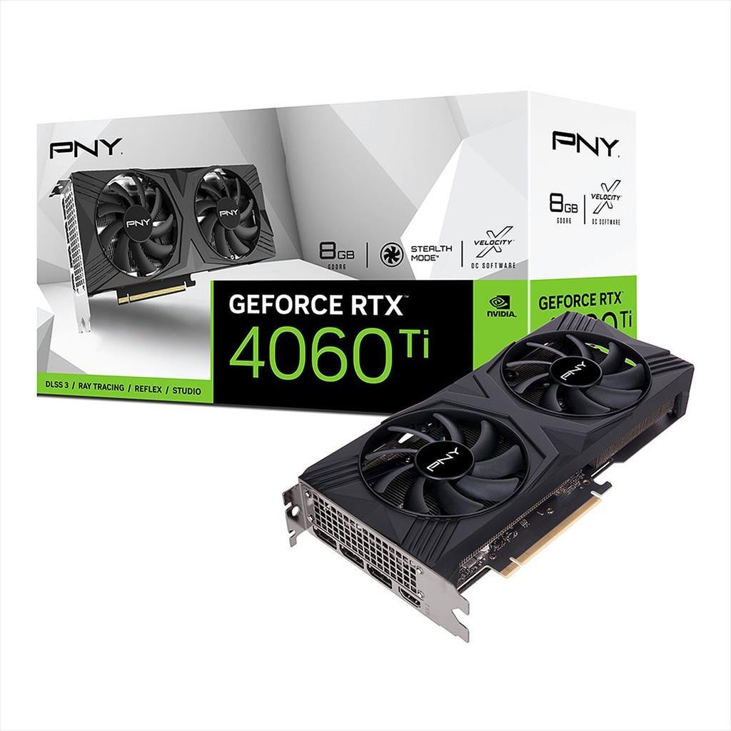 Pny Графичка карта RTX 4060 Ti VERTO Dual Fan GDDR6, DPx3, HDMIx1, VCG4060T8DFXPB1
