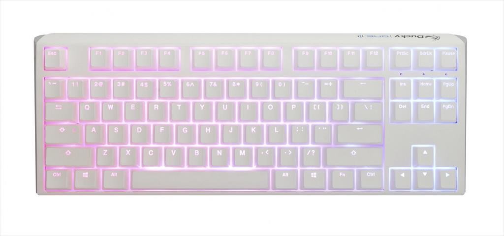 Ducky Механичка тастатура ONE 3 CLASSIC PURE WHITE RGB TKL PBT Double-shot keycaps HOT-SWAPPABLE Cherry MX Clear, DKON2187ST-WUSPDPWWWSC1
