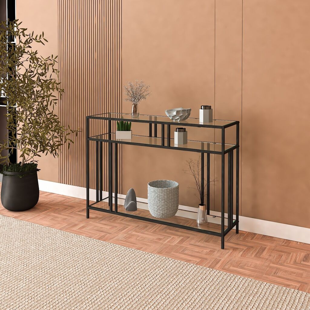 Комода Hanah Home Venice, 100x30x78 см, црна