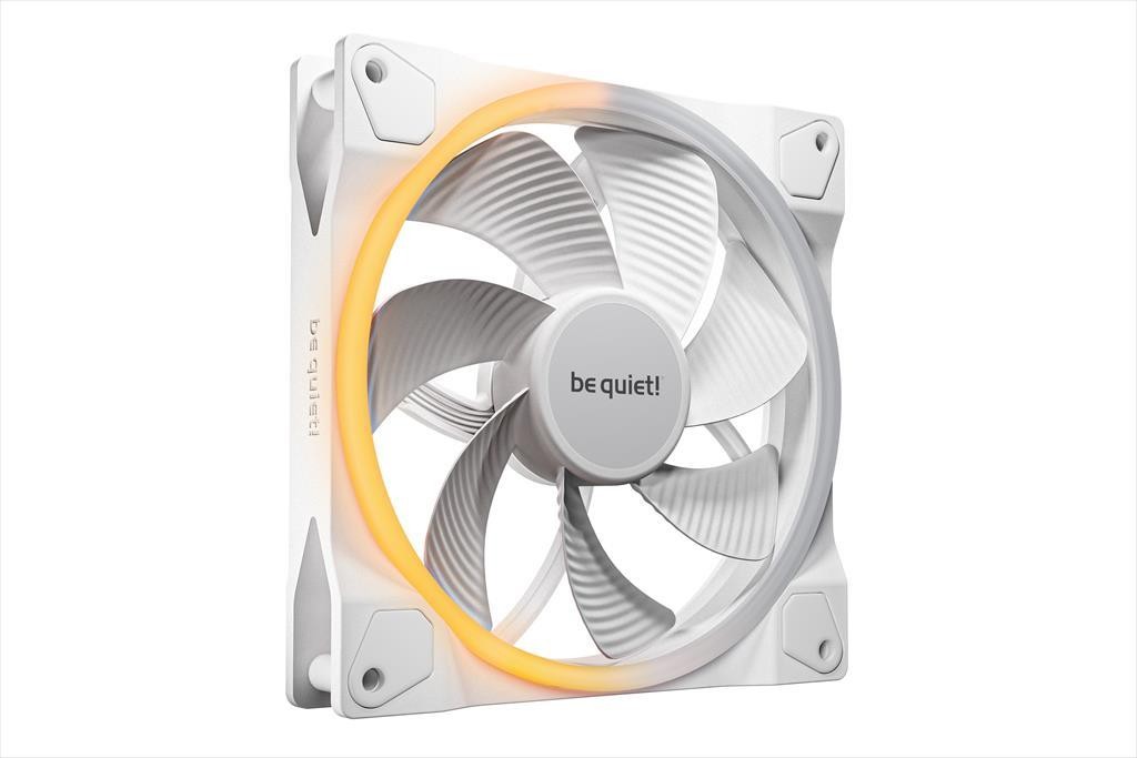 Be Quiet! Кулер 140mm LIGHT WINGS LX PWM 1.300rpm, Reverse White, BL135