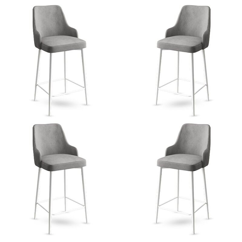 Комплет барски столчиња Hanah Home Enox, 4 парчиња, сиво-бели