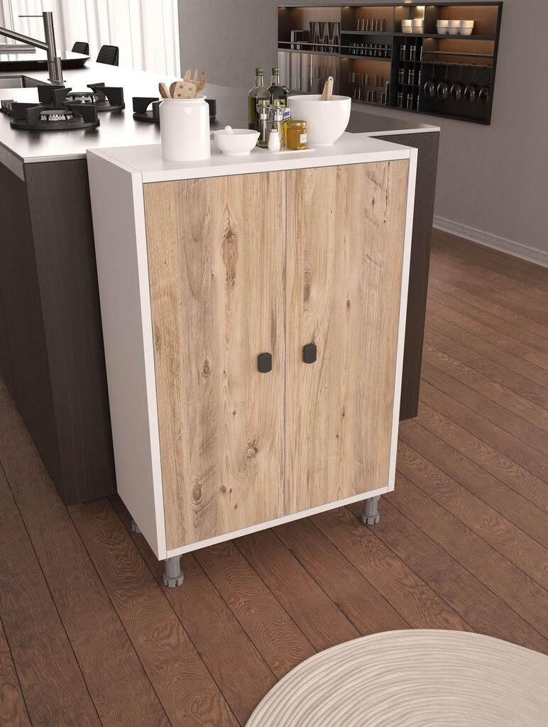 Мултифункционален комода Hanah Home Melo, 59 x 91 x 30 см, кафеава