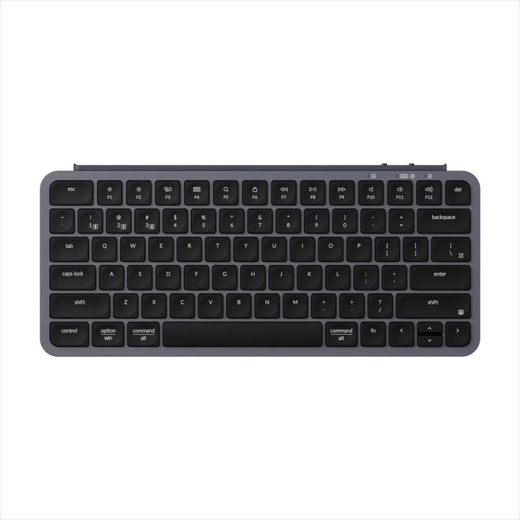 Keychron Безжчина тастатура B1 PRO ULTRA SLIM 75% Multi-Device (Wired, 2.4Ghz,Bluetooth), Space Gray, B1P-K1