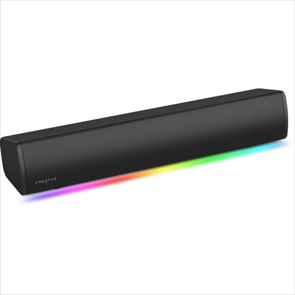 Creative Звучници 2.0 SOUNDBAR SOUND BLASTER GS3 RGB bluetooth 5.4, Type-C, AUX (24W) 51MF8465AA000