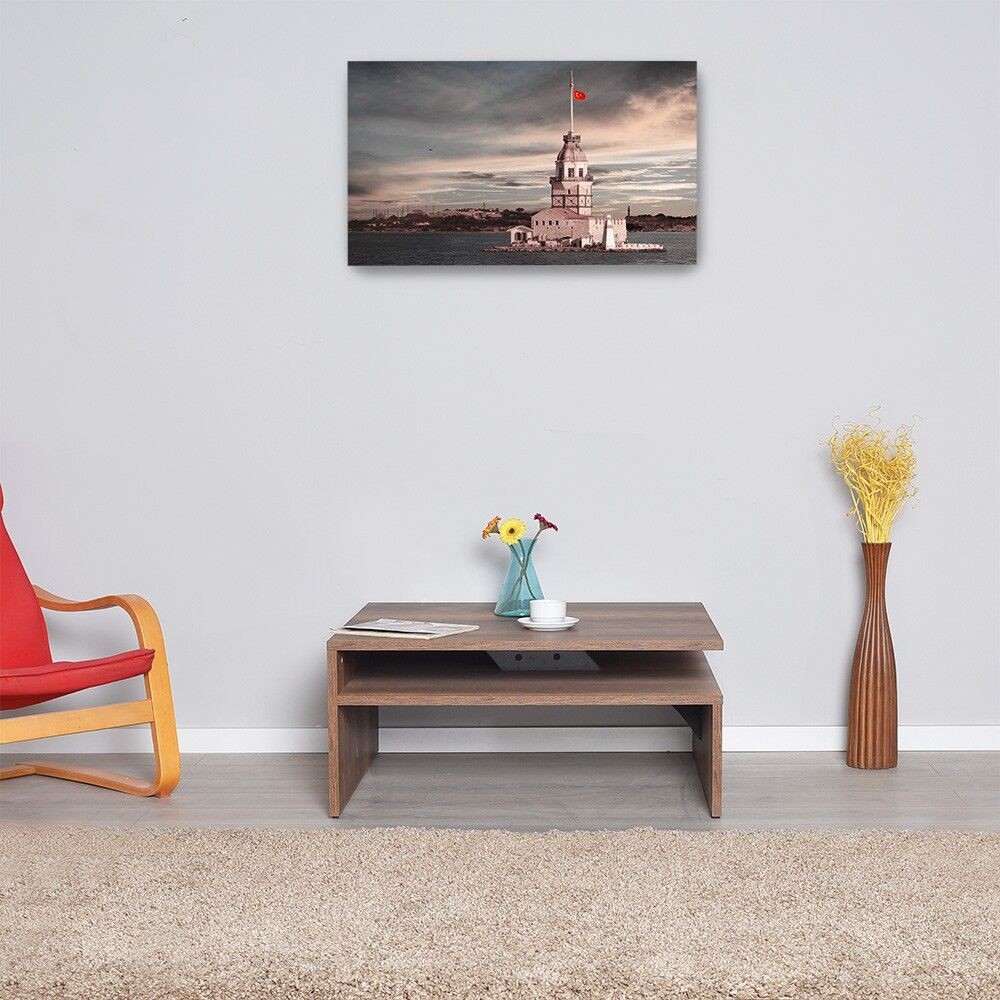 Маса Hanah Home Club Shp-640-Dd-1, 90x42x90 см, бела