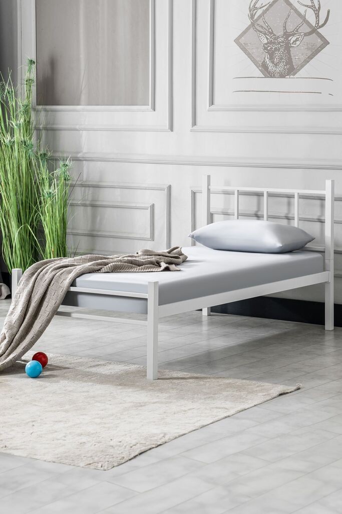 Рамка за кревет Hanah Home K90, 90x95x190 см, бела