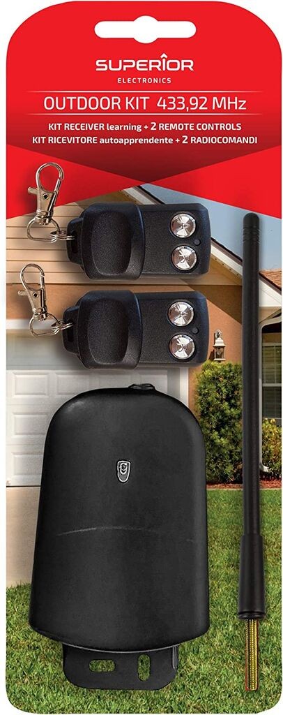 Alfa Electric Кит за гаражни врати со приемник и 2 далечински
