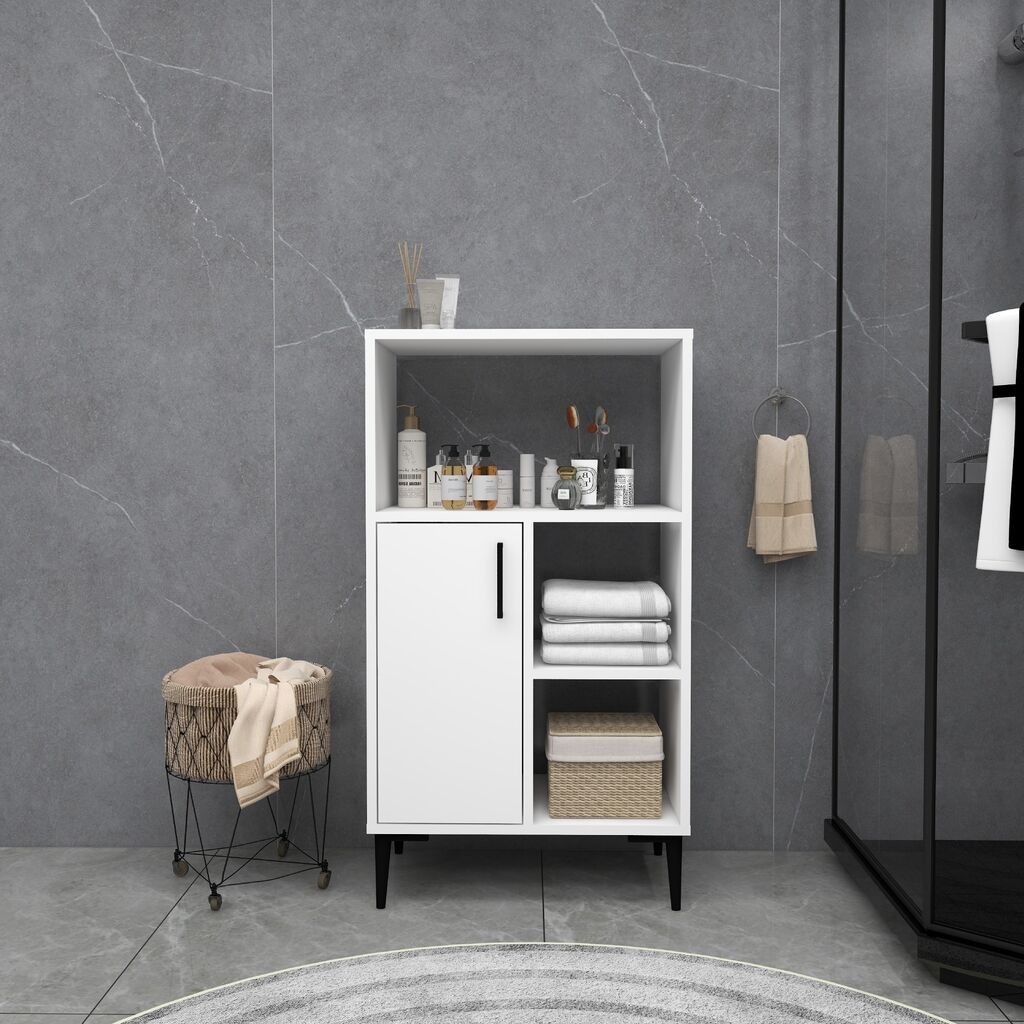 Комода Hanah Home за повеќекратна употреба Sanimas, 60 x 108,6 x 35 ​​цм, бела