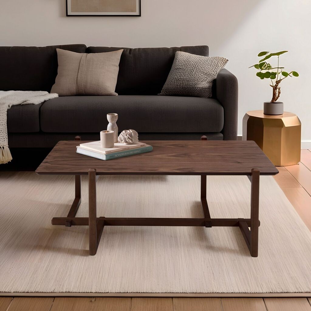 Маса Hanah Home Club Трабзон, 120x43x76 см, кафеава