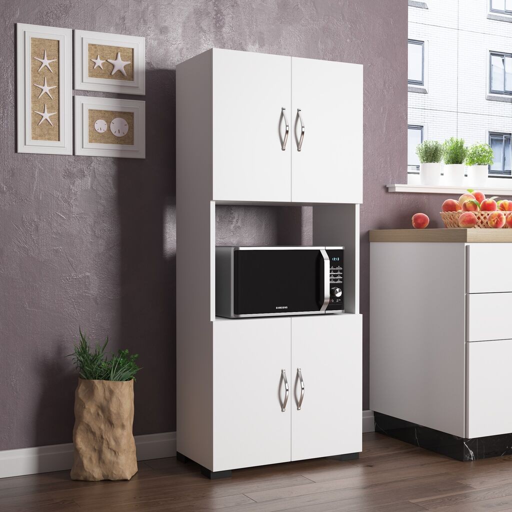 Комода Hanah Home за повеќекратна употреба FRN-12042, 59,5 x 143 x 32 см, бела