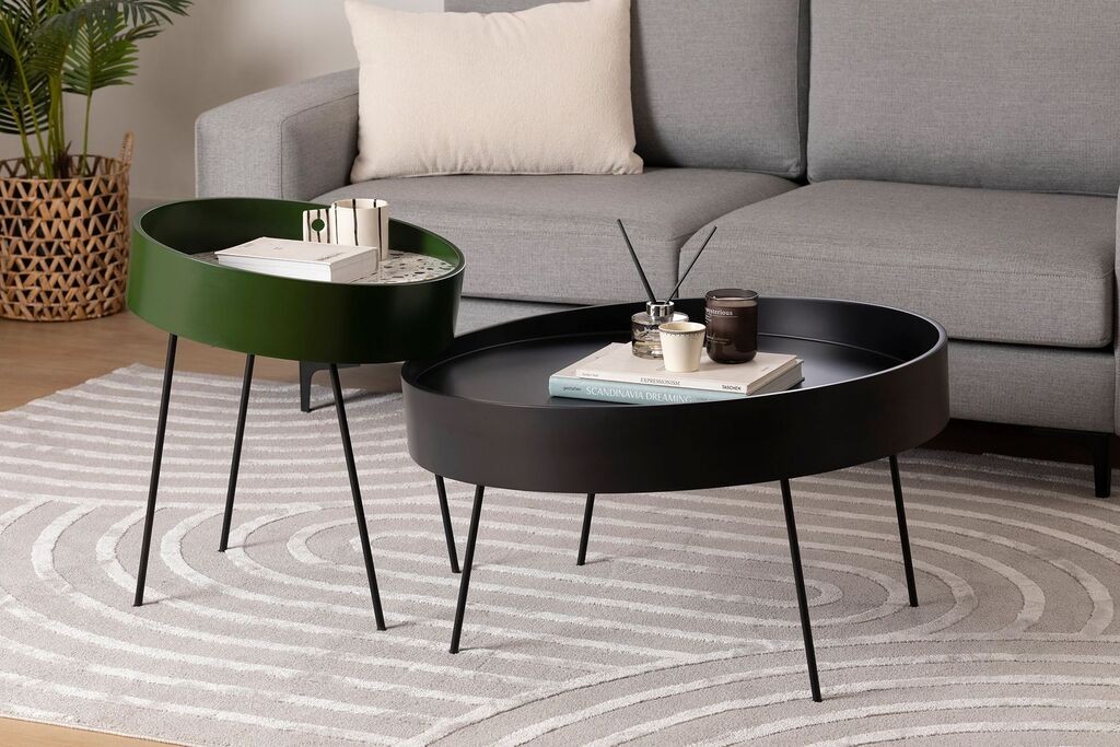 Маса Hanah Home Club Ilo, 80x47x80 см, црна