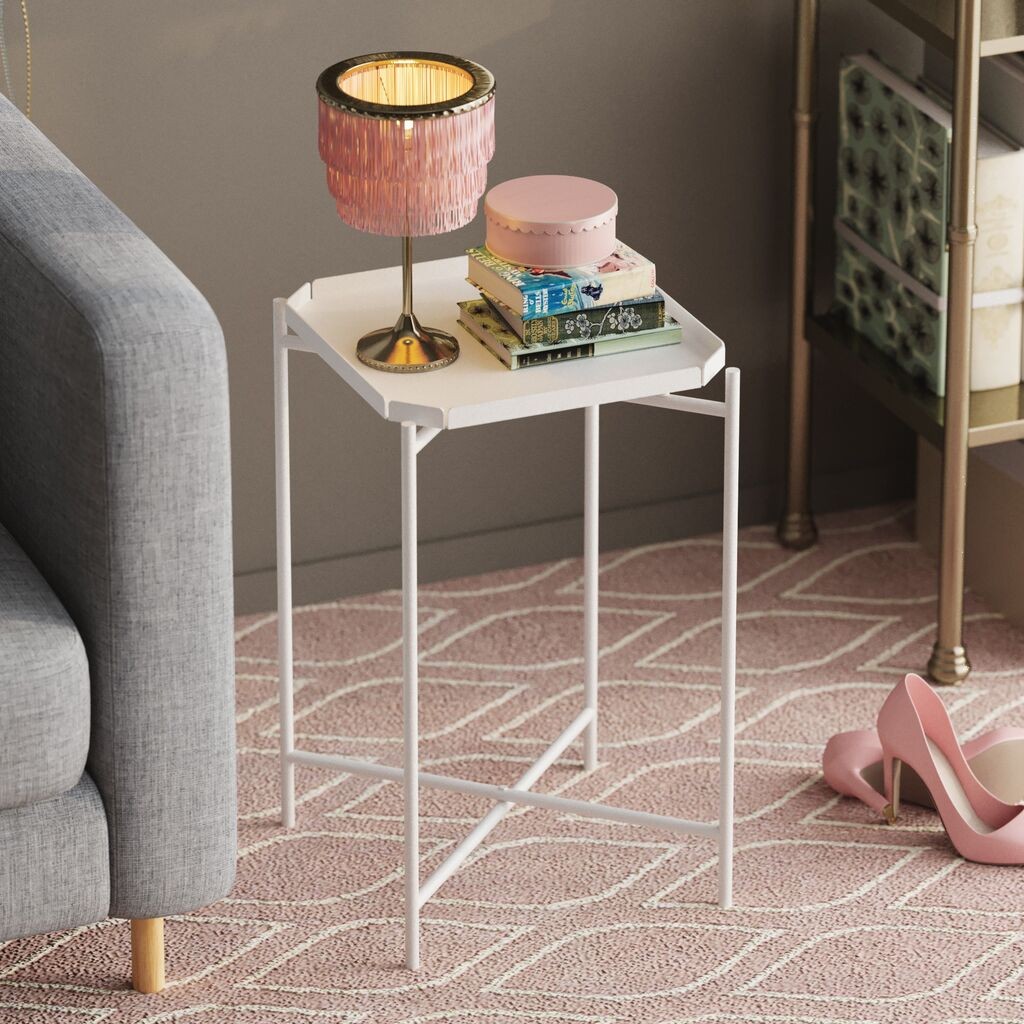 Маса Hanah Home Club Shb-008-B, 46x56x46 см, бела