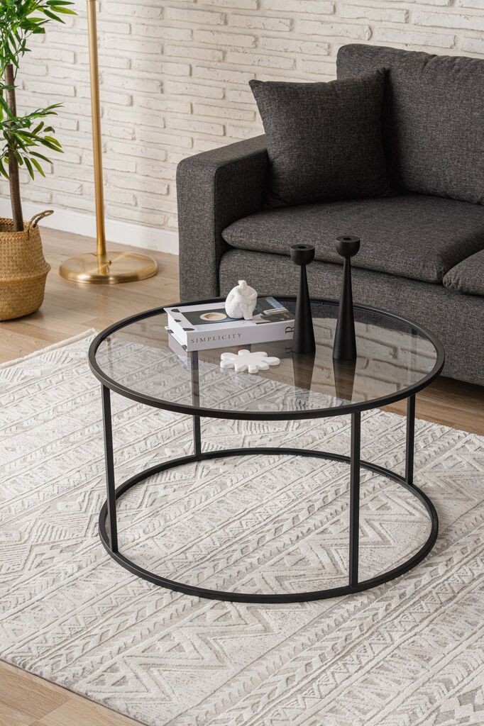 Маса Hanah Home Club Startis 80, 80x43x80 см, црна