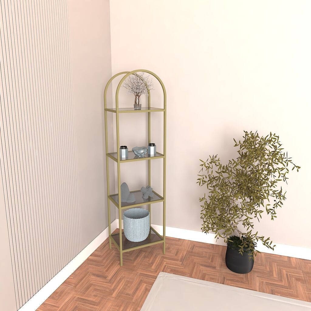 Комода Hanah Home Mona, 175x30x40 см, златна боја