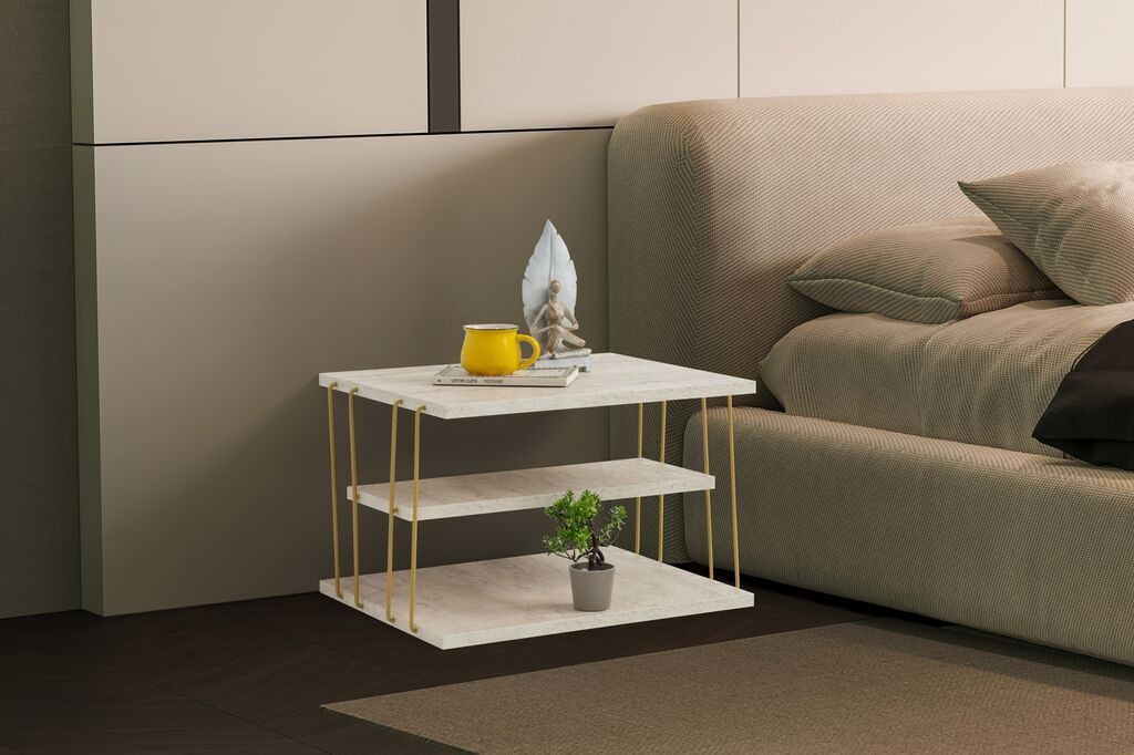 Маса Hanah Home Club Lifon, 50x33x40 см, црна