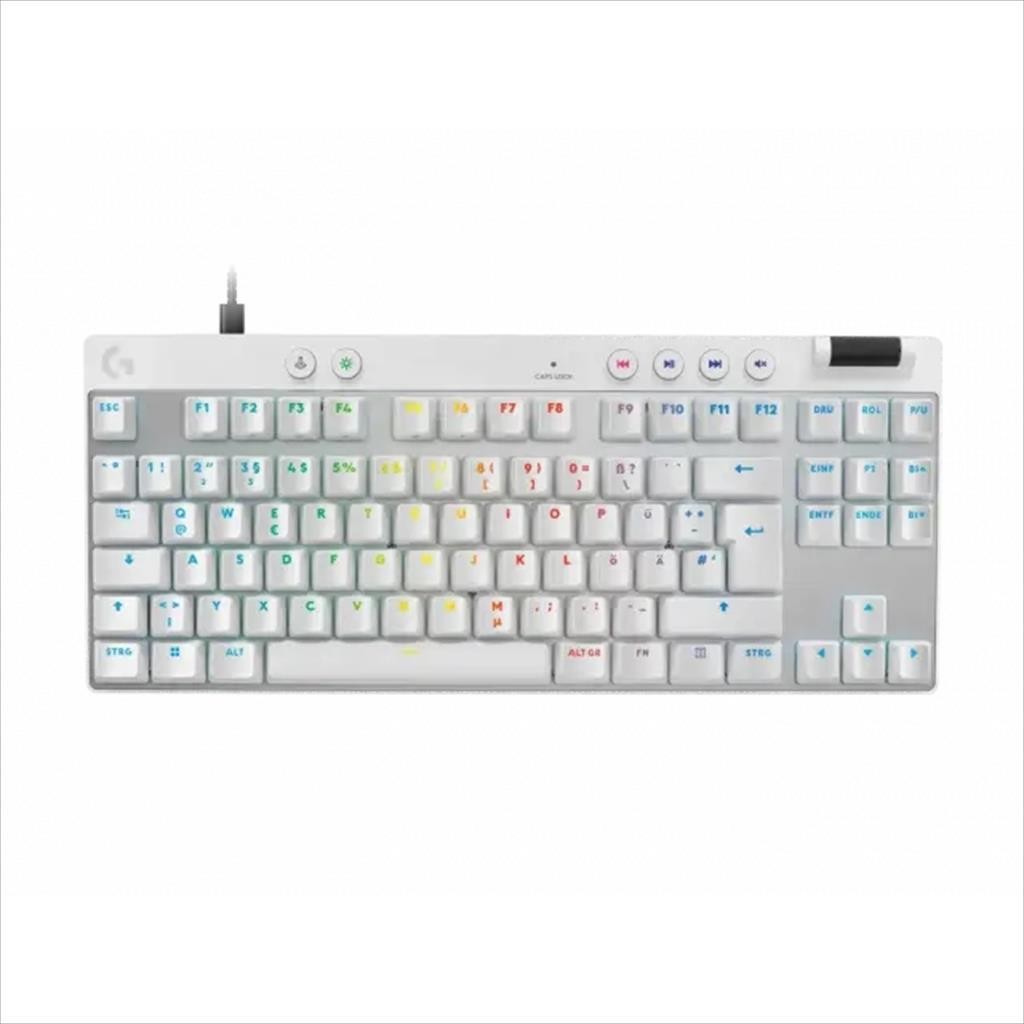Logitech G Механичка тастатура PRO X RAPID White, TKL, LIGHTSYNC RGB, TACTILE MAGNETIC, 920-013242