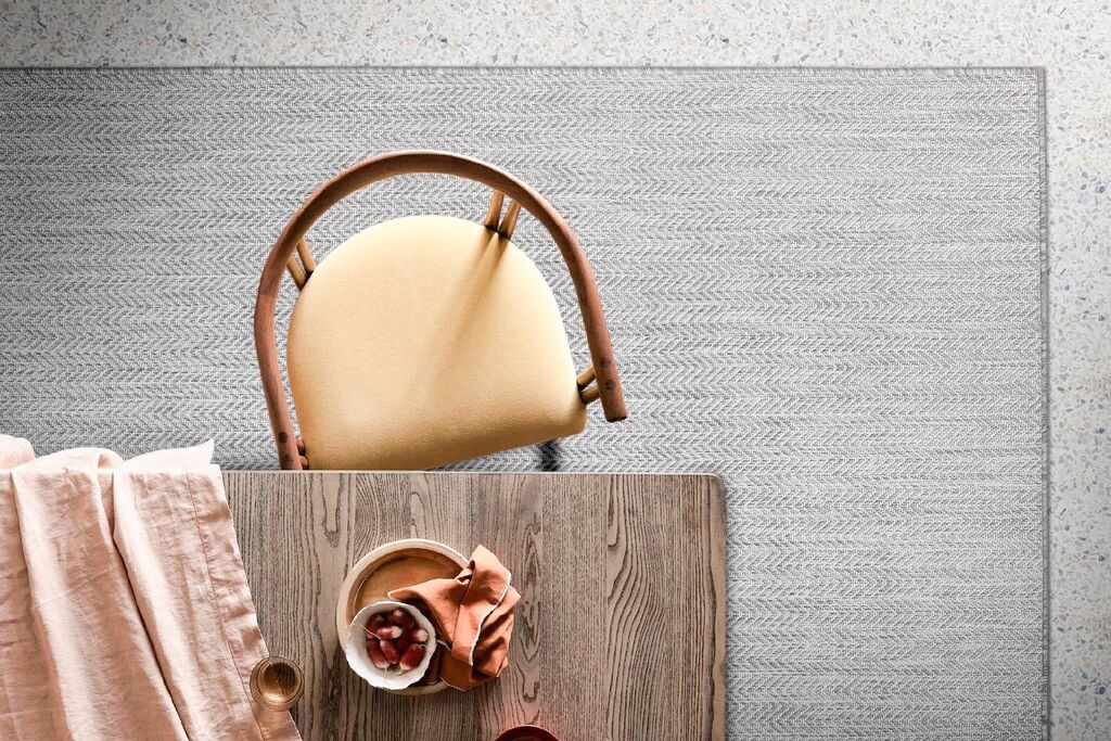 Тепих Conceptum Hypnose 20522A Фреско, 50x80 см, бело-сив