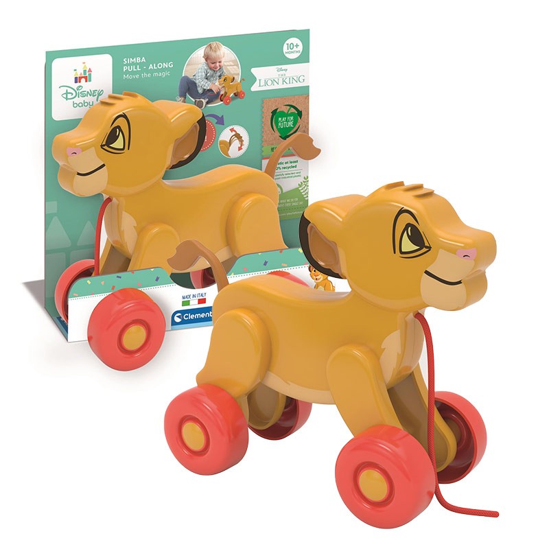 CLEMENTONI Disney Baby "Simba Pull Along" Интерактивна Играчка (10М+)