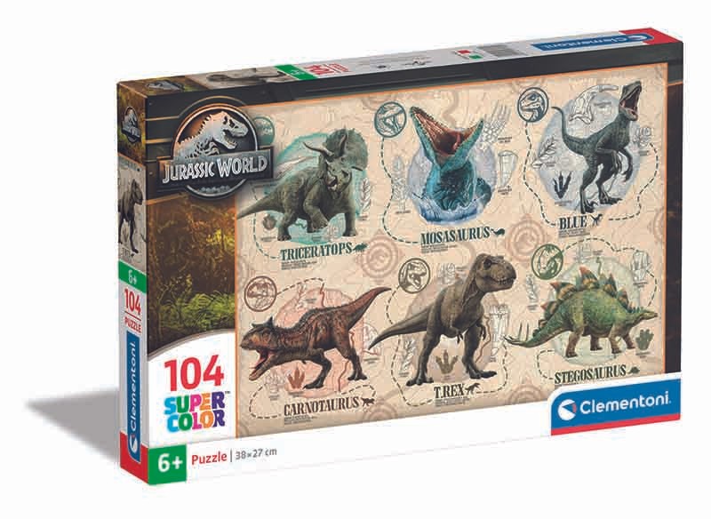 CLEMENTONI Children Puzzle "Jurassic World" Сложувалка 104 Парчиња(6+)