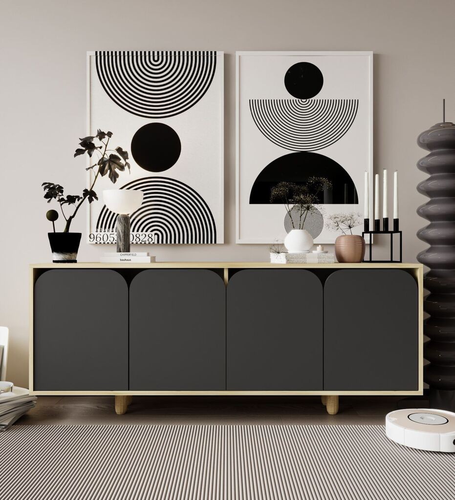 Hanah Home Комода Лацио Бохем 180, Антрацит