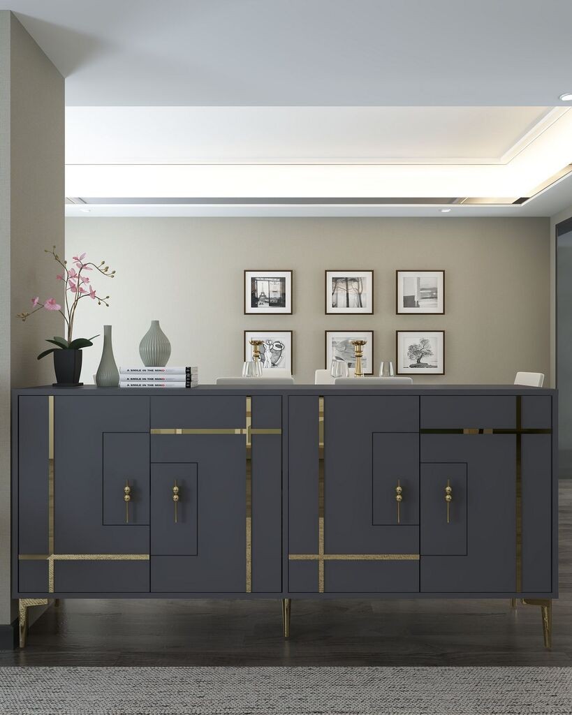 Комода Hanah Home Simge, Антрацит