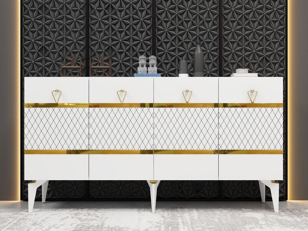 Комода Hanah Home Пелин, бела