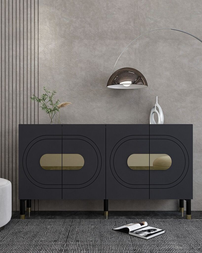 Комода „Хана Хоум" Демет, Антрацит