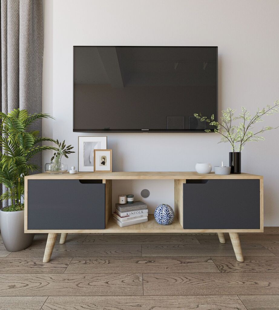 Комода за ТВ Hanah Home Sienna, Антрацит