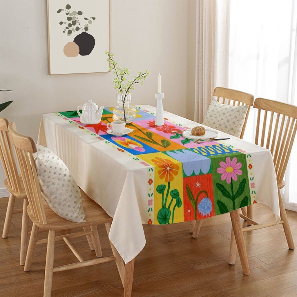 Чаршаф за маса Хермија Asr-tblclt25- 23, 140x220 см, шарен