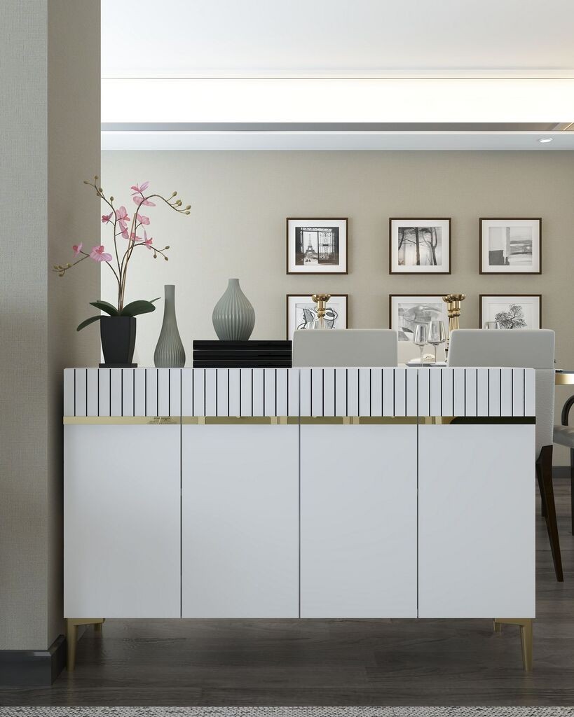 Швајцарски комода Hanah Home, бела