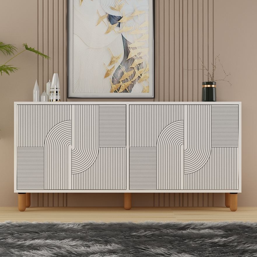 Комода Hanah Home Desso, бела