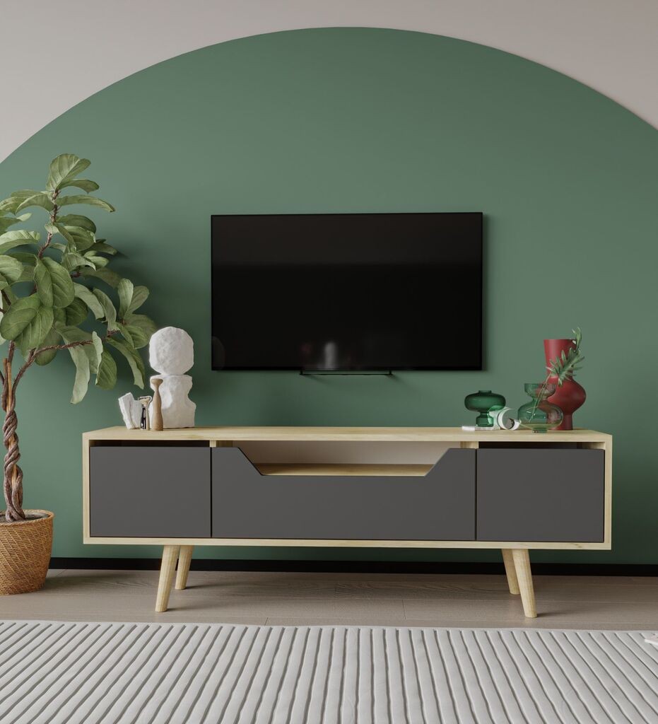 Комода за ТВ Hanah Home Roma 150, Антрацит