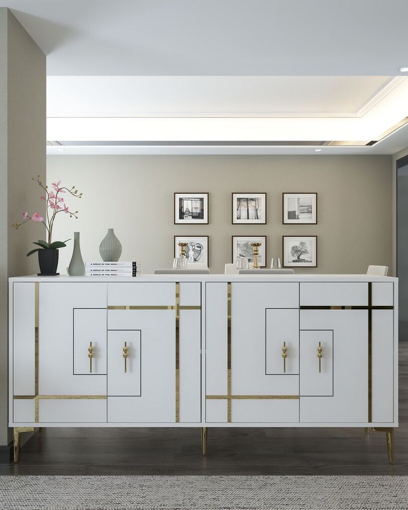 Комода Hanah Home Simge, бела