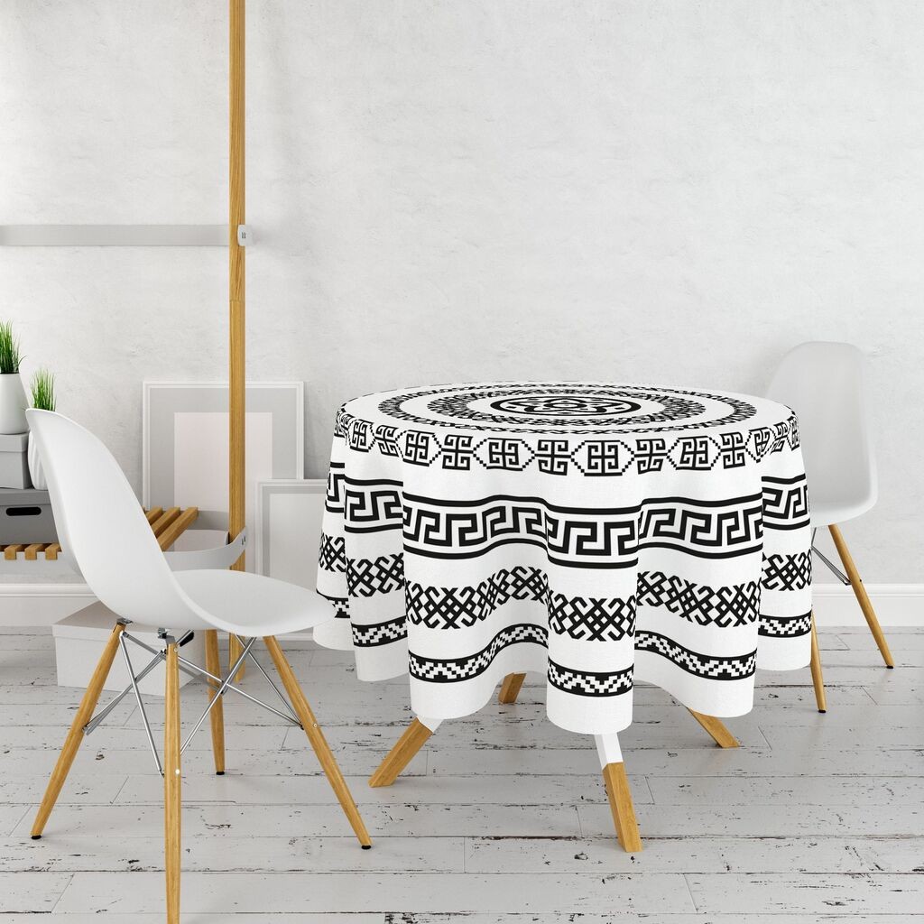 Чаршаф за маса Hermia 8, 160 см, шарен