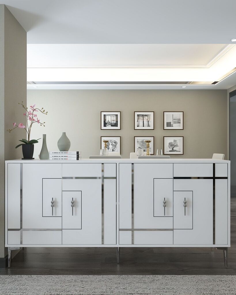 Комода Hanah Home Simge, бела