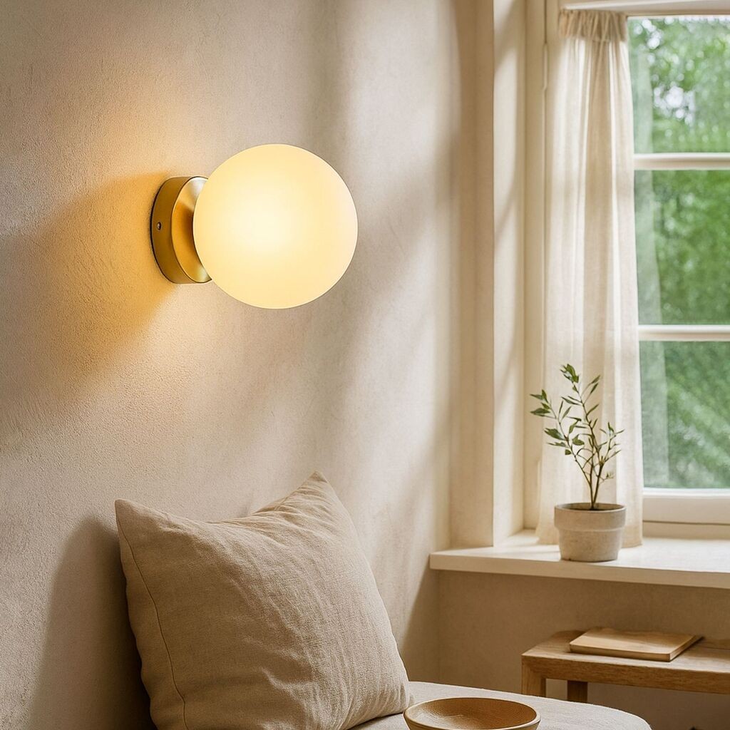 Dzидна светилка Opviq 242110, бело-златна