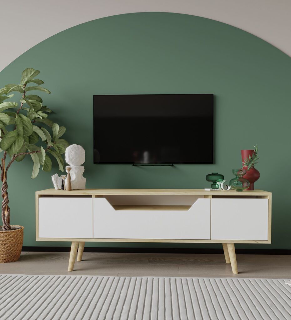 Комода за ТВ Hanah Home Roma 150, бела