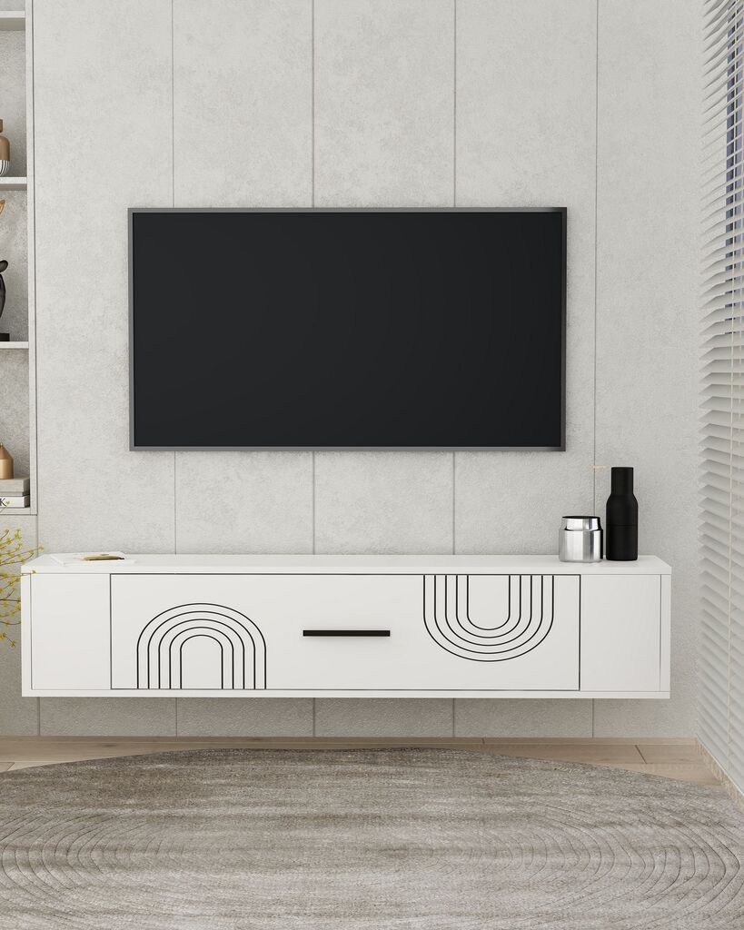 Комода за телевизор Hanah Home Restol 2, бела