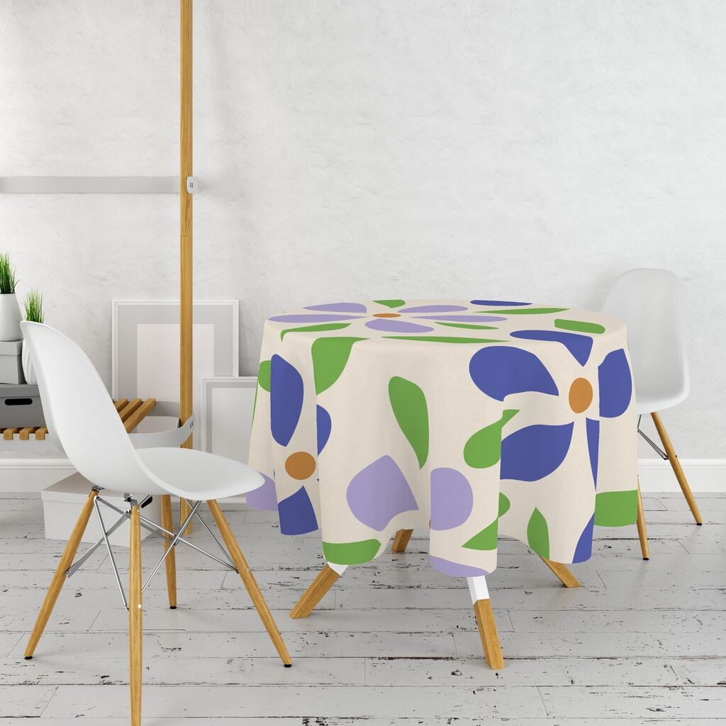 Чаршаф за маса Hermia за маса со 6 плотни, 160 см, шарен