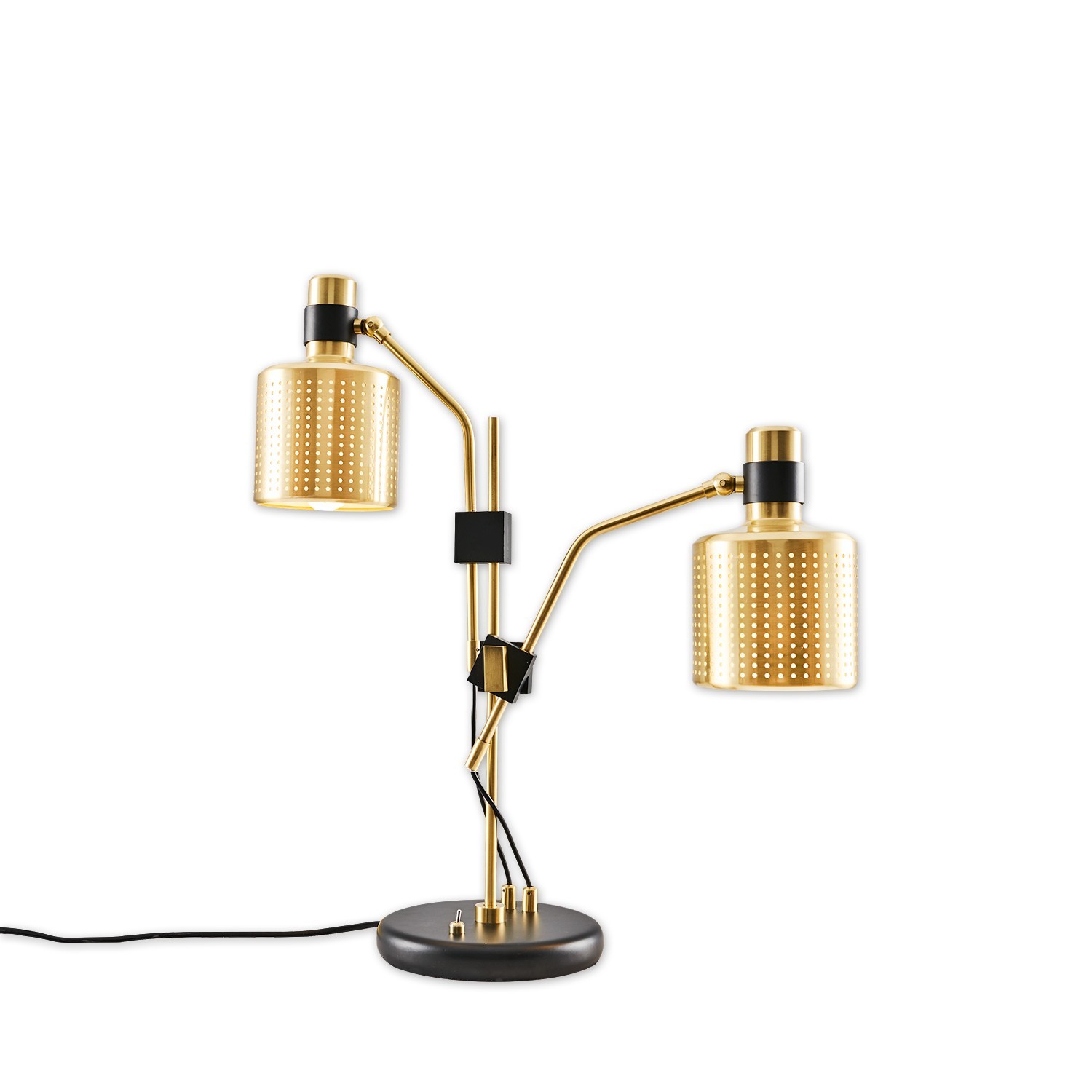 Столна ламба Opviq 2 x E14 со штекер, бронзена